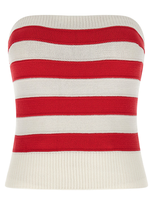 Crochet Top Top Rosso