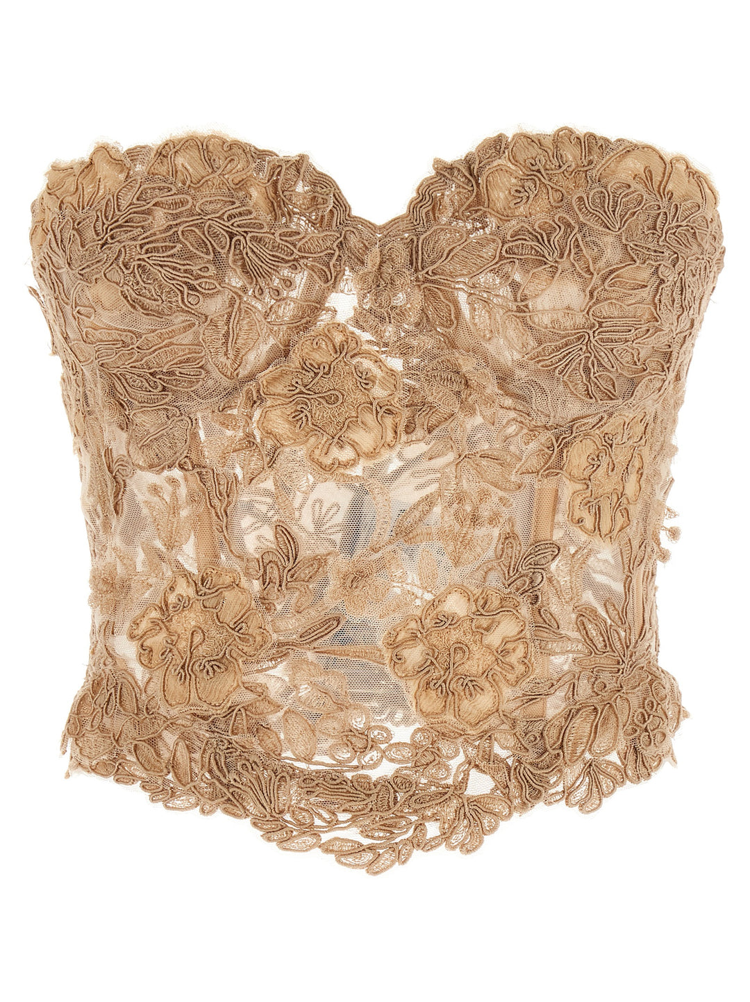 Ermanno Scervino Lace Bustier Top Top - Beige | 9a311631e88c09984e0abdb81ca70981321c87bc