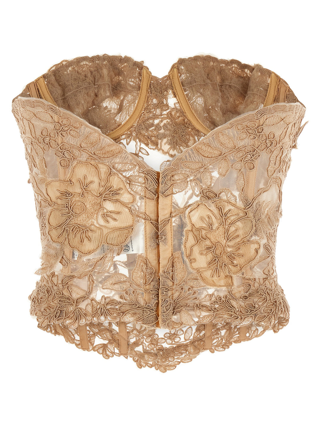 Ermanno Scervino Lace Bustier Top Top - Beige | 1d968cdcb4d8af208baf21e47894f953fed1bd88