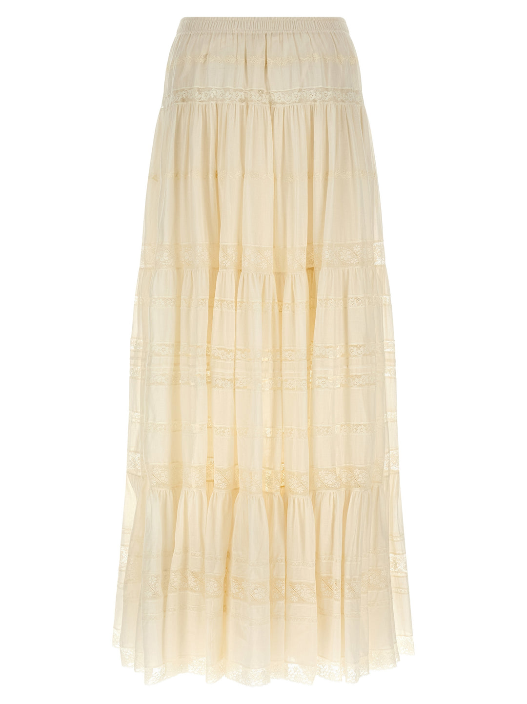 Ermanno Scervino Lace Insert Skirt Gonne - Bianco | f19a9c2020a12061d5cce5dd92ff68c4675da64e