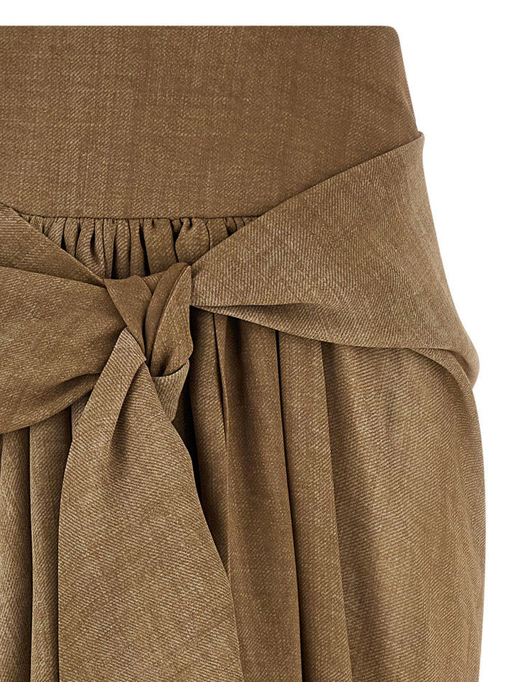 Ermanno Scervino Marocain Skirt Gonne - Beige | 1aedfc8e618023767dfe3e620ebd77f9d235a4dd