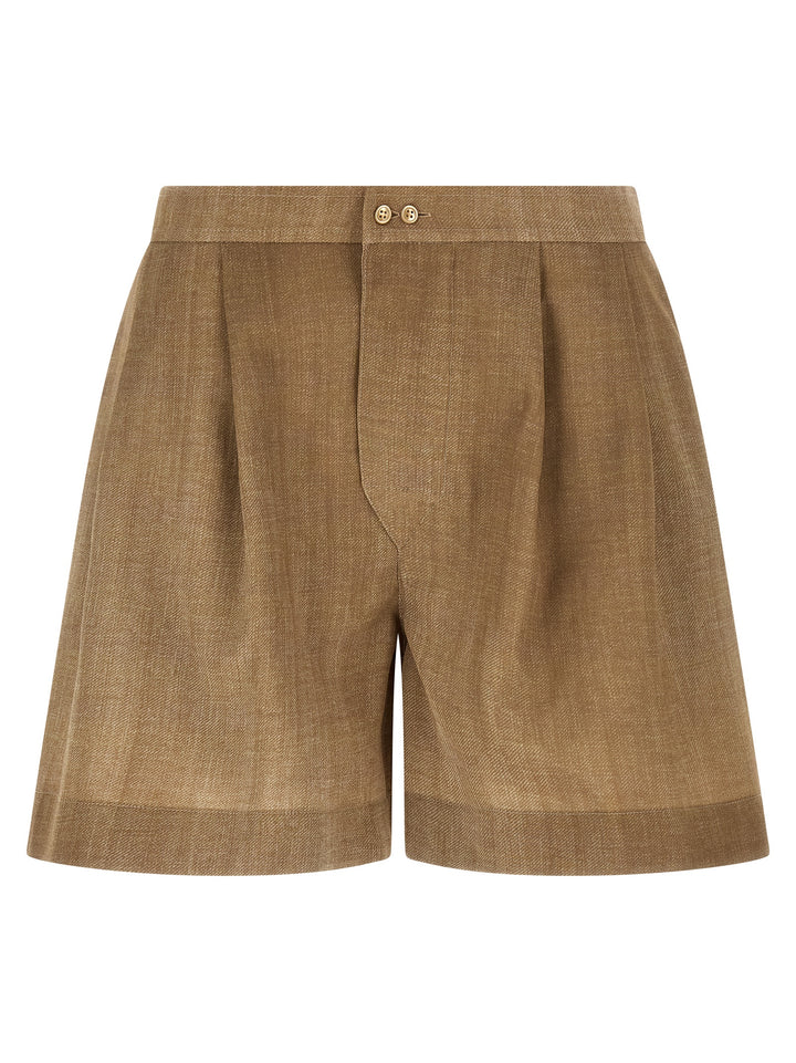 Ermanno Scervino Marocain Shorts Bermuda e Short - Beige | 11fbe60a0115606e864f0956480f7f0fc246e216