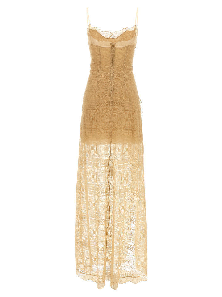 Ermanno Scervino Embroidered Dress Abiti - Beige | 16a82b74cc62d5b8d1b36a4ed3e2ed3872371cea