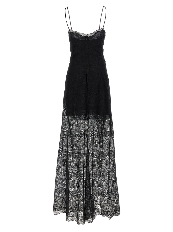 Ermanno Scervino Majolica Lace Dress Abiti - Nero | e48b346983287a2734bde0ac7f66e515cbc961f3