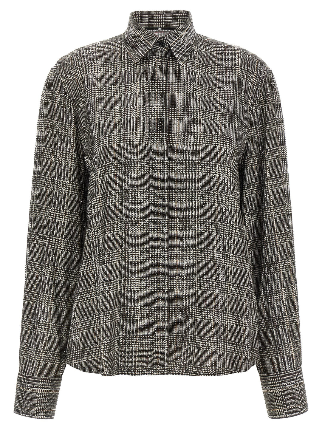 Ermanno Scervino All-Over Rhinestone Shirt Camicie - Grigio | c4d54ddea0579939a10afa1f54591a3649e4fdb0