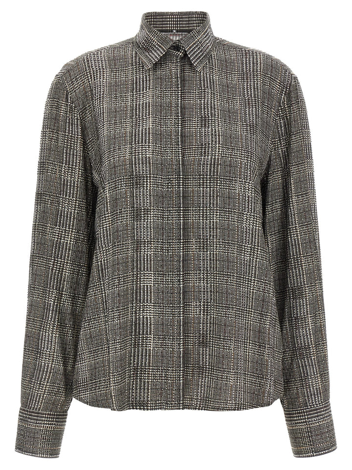 Ermanno Scervino All-Over Rhinestone Shirt Camicie - Grigio | c4d54ddea0579939a10afa1f54591a3649e4fdb0