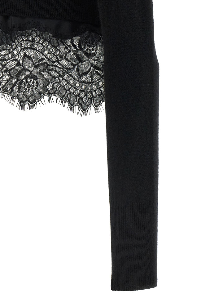 Ermanno Scervino Lace Cardigan Maglioni - Nero | f377bd0635acba86de1c7cd417cf3167223fb2e0
