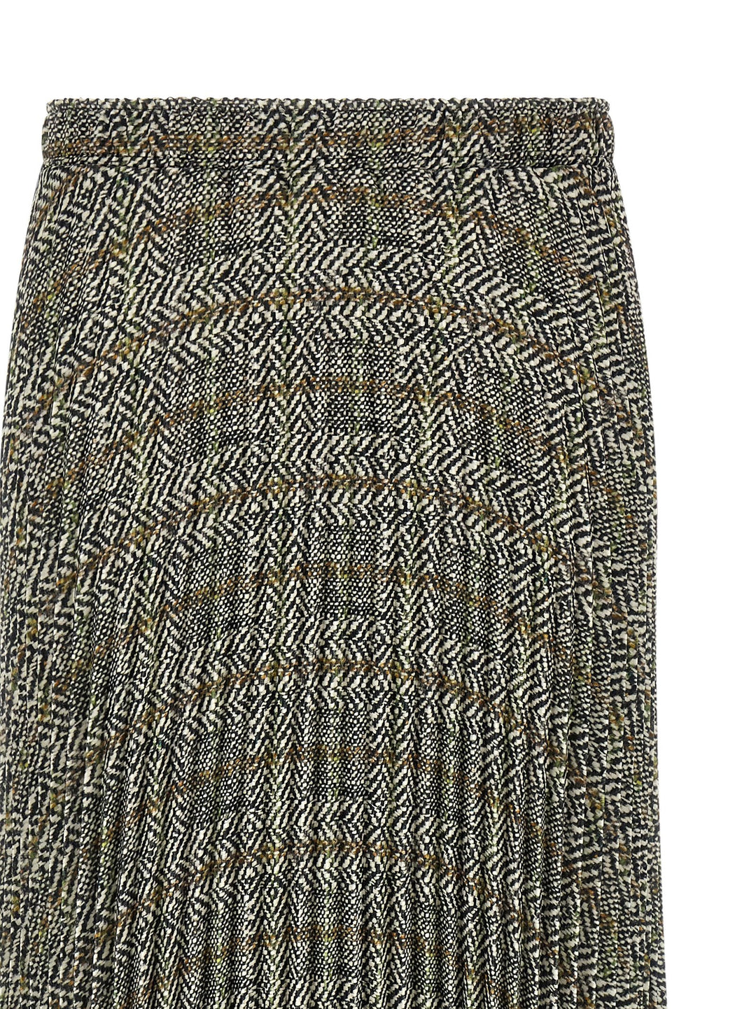 Ermanno Scervino Pleated Skirt With Lace Gonne - Multicolor | 4823bd5f6f5ee4a3a0c08ac028045f60155fc402