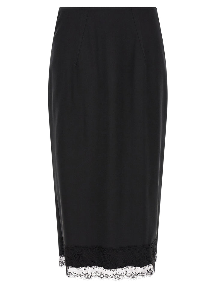 Ermanno Scervino Lace Sheath Skirt Gonne - Nero | cb25c210471138a173c57e581e03ffa540d88880