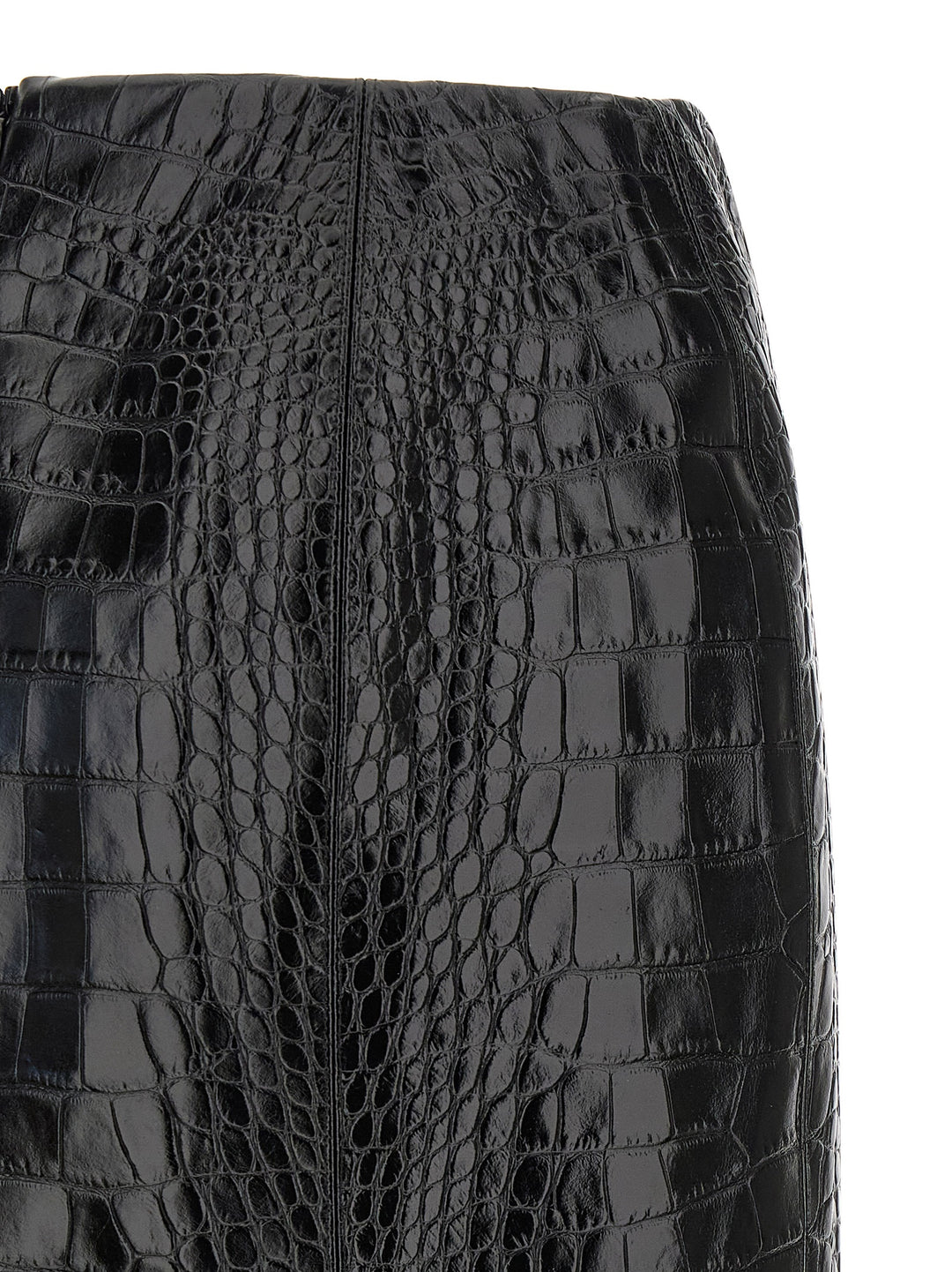 Ermanno Scervino Coconut Print Sheath Skirt With Lace Gonne - Nero | 5ecd95cbeb08c3852dab93e1fdf0169f82011c41