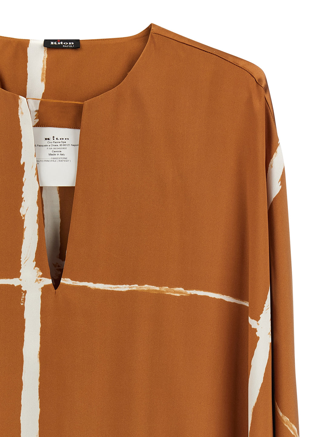 Kiton Caftan Blouse Camicie - Marrone | a243b8bf5ac3edaab1f98f1e156966be2debeaa3