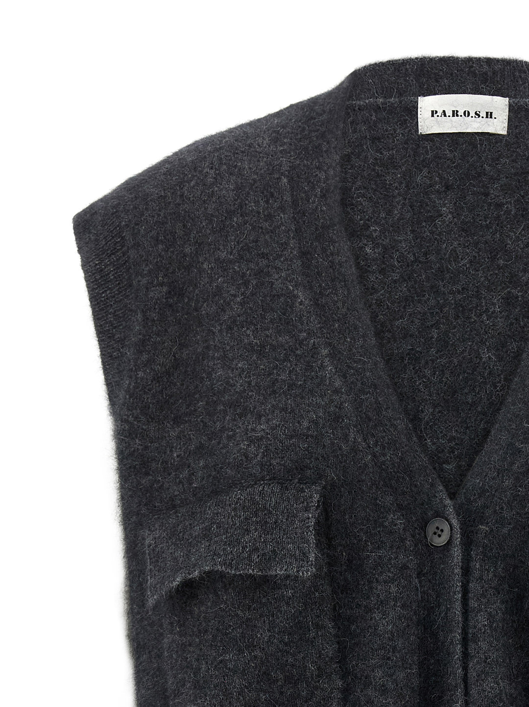 P.A.R.O.S.H. Lacoon Gilet - Grigio | 8a8227d4b2aae6787d6d408192bcdca4917a8f78