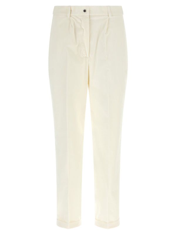 Pantalones de pana blancos