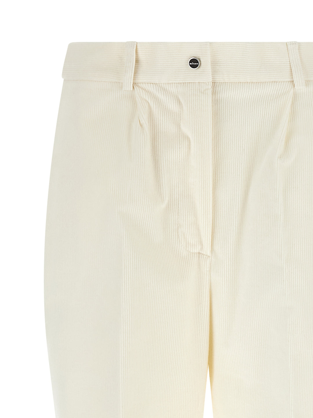 Kiton Corduroy Pantaloni - Bianco | 1b932f1233fa3096a45ee64315cfa0fe8441365f