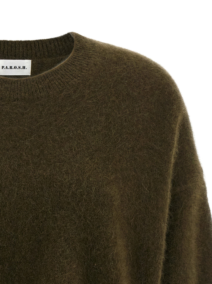 P.A.R.O.S.H. Raccoon Wool Sweater Maglioni - Verde | e9939a2f2af975bbc4c36742153d66b0e0b18326