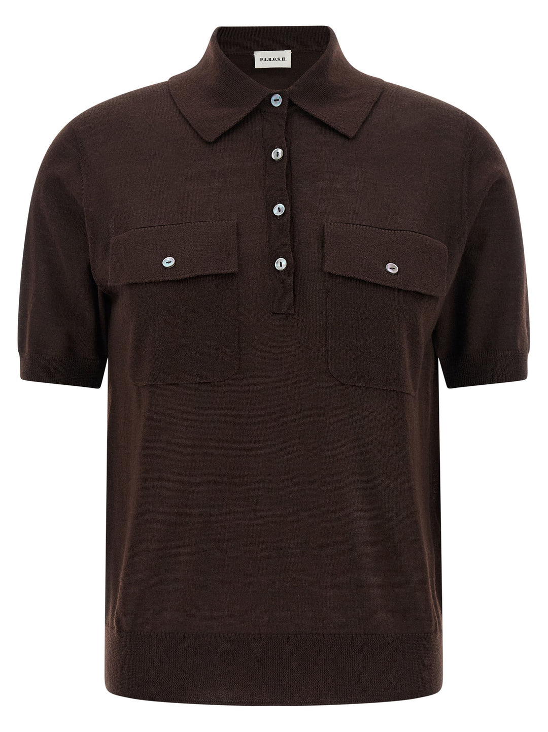 P.A.R.O.S.H. Linfa26 Polo - Marrone | ec35a1950c98b9e0554d351b3392f785809f54a5