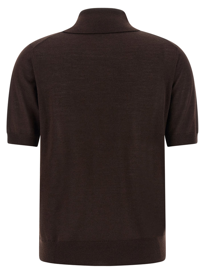 P.A.R.O.S.H. Linfa26 Polo - Marrone | e63d48db237f74ad2c74e6f74112f9cfcd368320