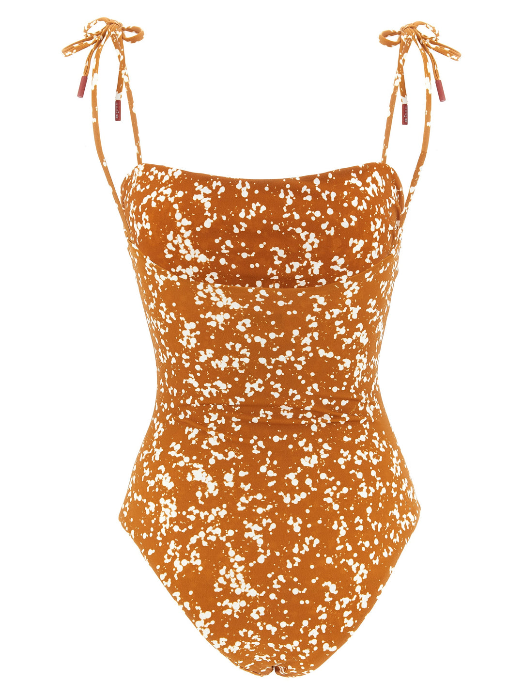 Kiton One-Piece Swimsuit Off The Shoulder Beachwear - Marrone | 8596cc80c687d2440c677186939e4d4047655400