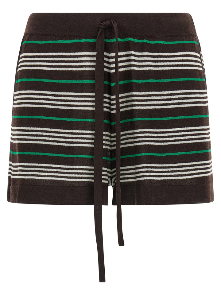 P.A.R.O.S.H. Listripes Bermuda e Short - Marrone | 7bf4c015cb9b45708e5a3006f121b195ced8b59f