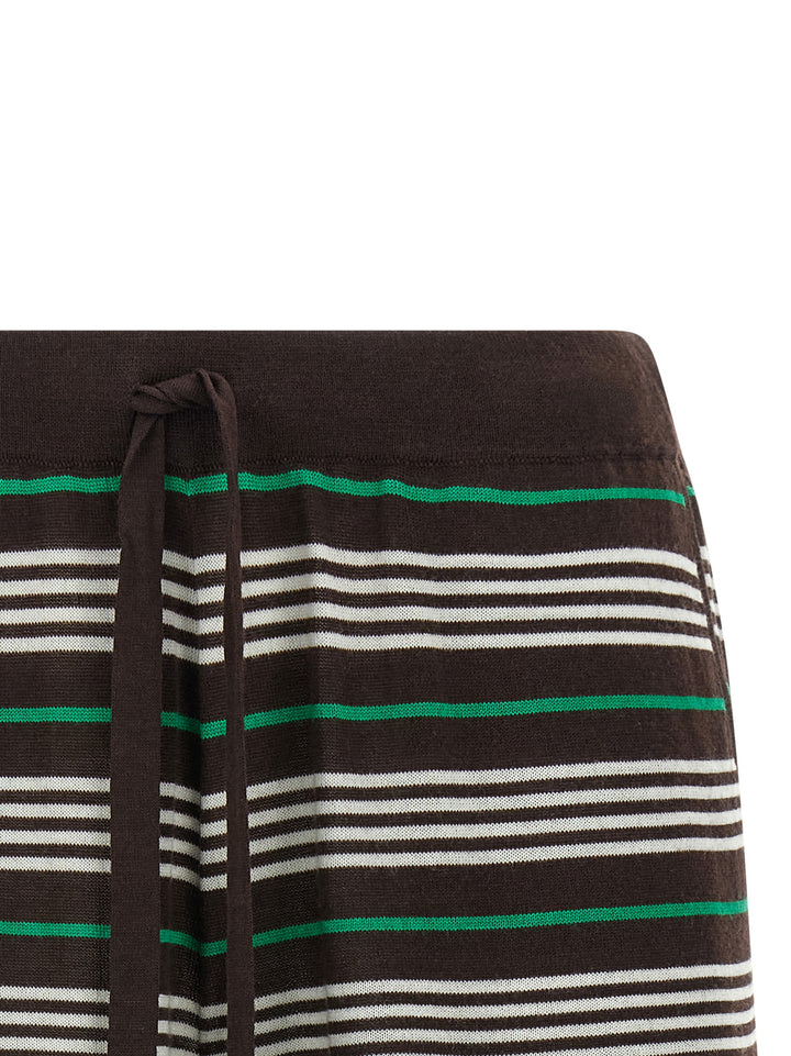 P.A.R.O.S.H. Listripes Bermuda e Short - Marrone | f417bbd582df7d51489fa9aff5ec8c92de664568
