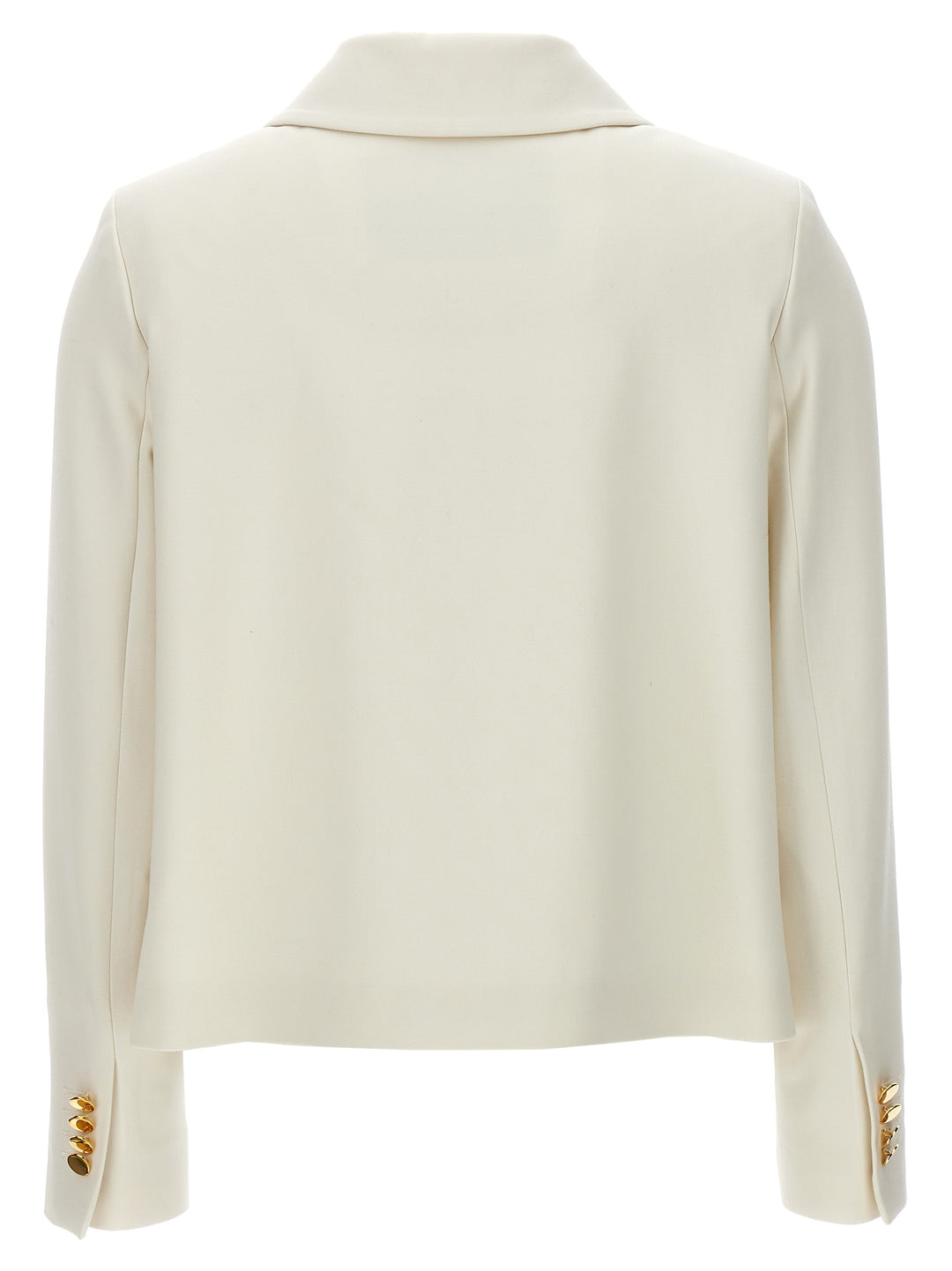 Kiton Cropped Double-Breasted Jacket BlazerS - Bianco | 363ded288b658361f2f2744fabd72540fad8cf00