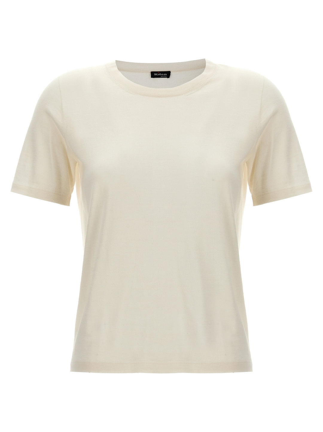 Kiton Silk Cashmere T shirt - Bianco | 39589a1fb1cc88f19d354d38582cfa9218ac2adb