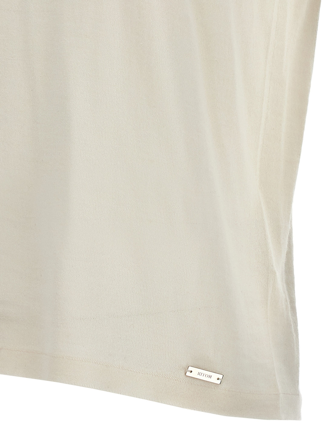 Kiton Silk Cashmere T shirt - Bianco | 75ef36263bf995b095f615862f230707b5be18dc