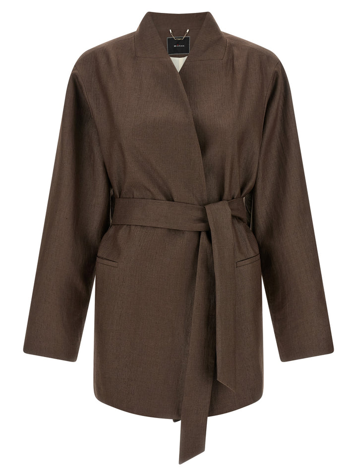Kiton Linen Blend Blazer BlazerS - Marrone | dc431e2c614a71876d3890ac7d21cd81c356b5f6