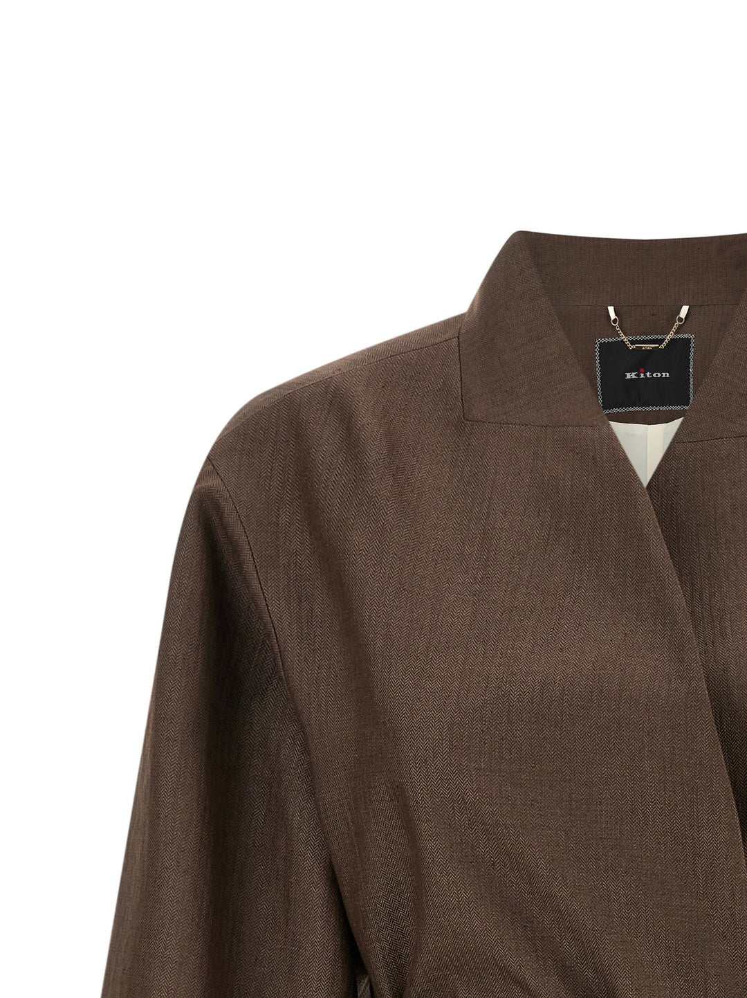 Kiton Linen Blend Blazer BlazerS - Marrone | cf889bd790ab989291a8a2f5c1b5a5f486f7a306