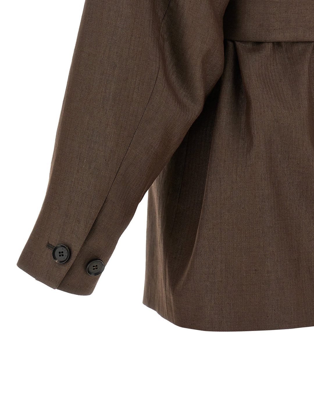 Kiton Linen Blend Blazer BlazerS - Marrone | 826c49b719685004870e426164be8f548e62c21b