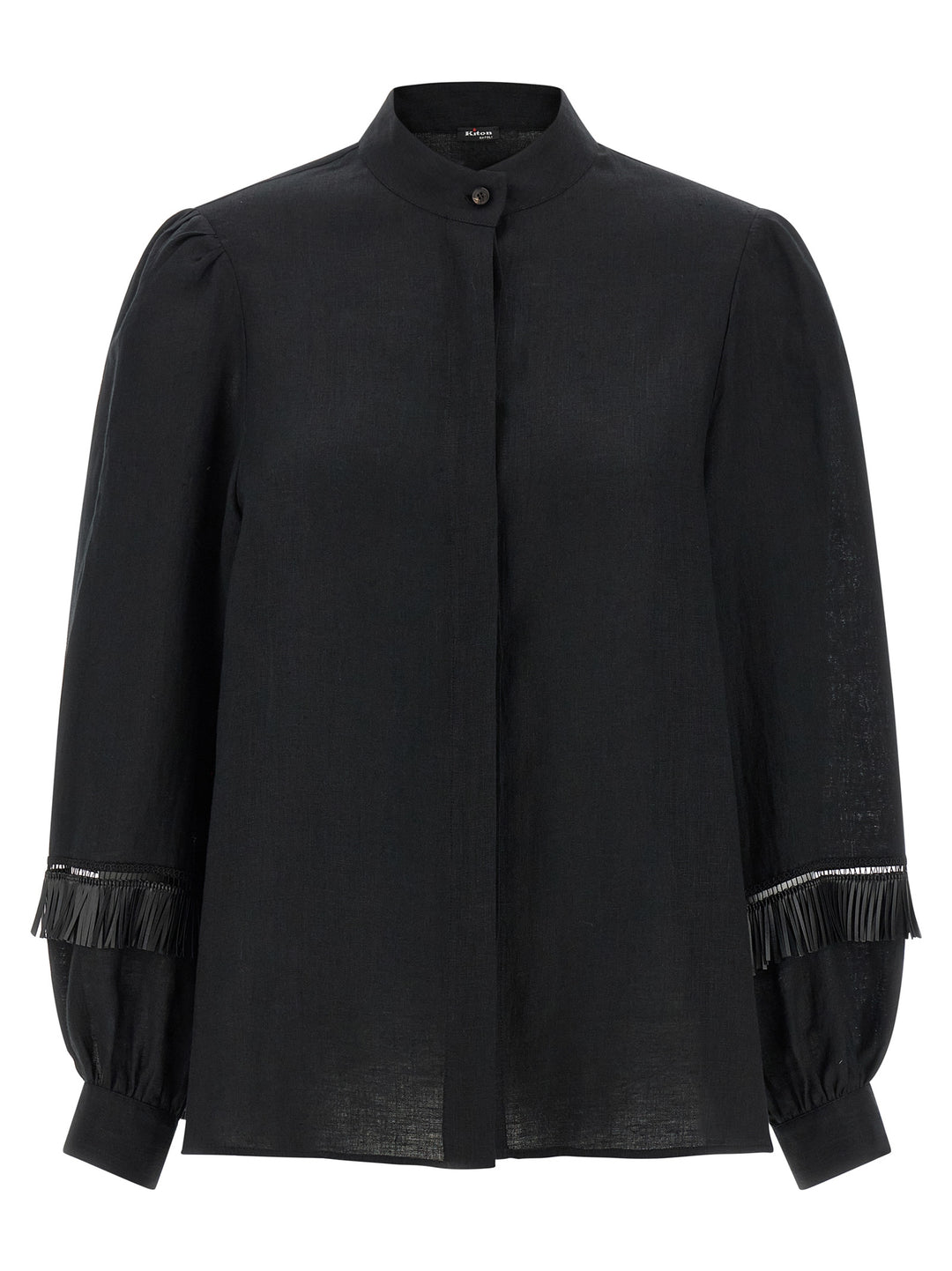 Kiton Fringed Shirt Camicie - Nero | c93d74dd607ab664fe924c02be757758f1bb7715