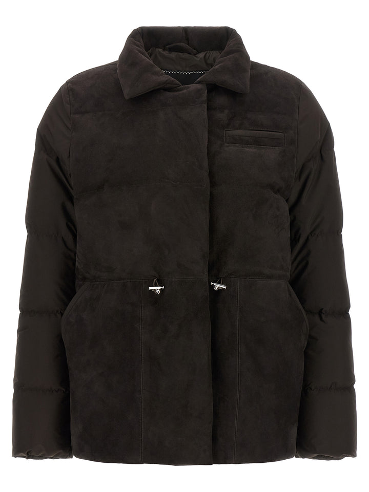 Kiton Drawstring Down Jacket Puffer Jackets - Marrone | 02b61521a59fdef044c3d0befb22664d3a1481a8