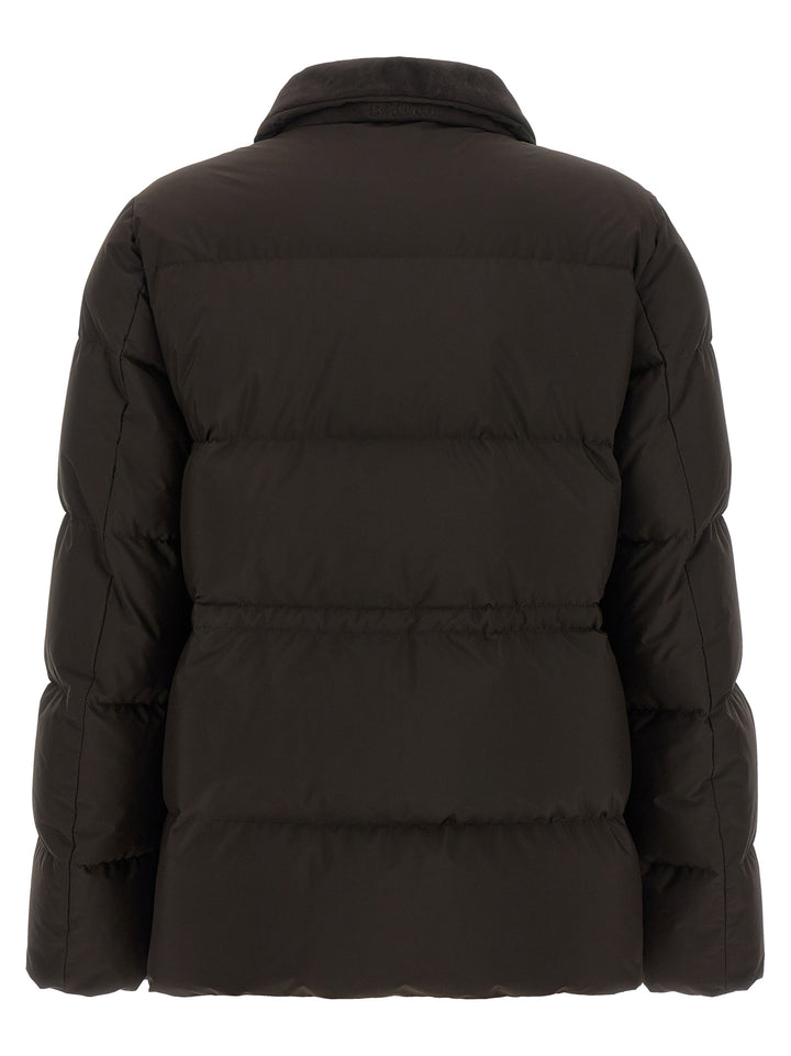 Kiton Drawstring Down Jacket Puffer Jackets - Marrone | 0ba60cbdc342adfea9e062643d28caa2cd2a562c