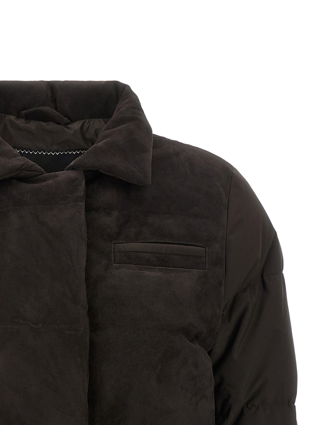 Kiton Drawstring Down Jacket Puffer Jackets - Marrone | 510a7b90d0471f4b6596083db914c40b642a1c55