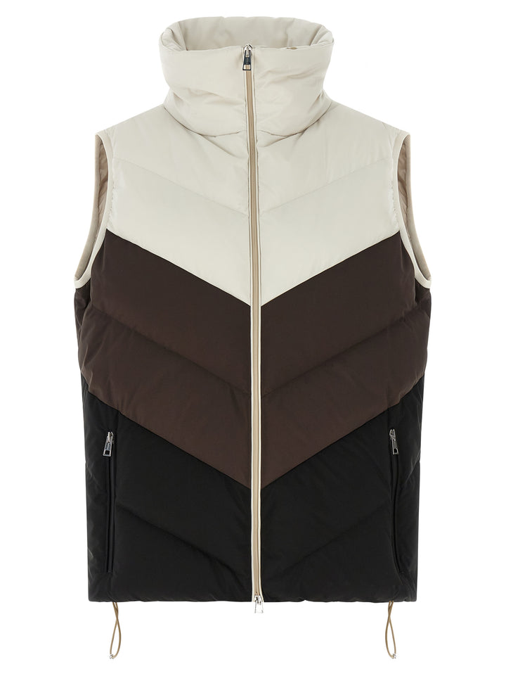 Kiton Chevron Stitching Padded Vest Gilet - Multicolor | d921b2eb2e9000fb9fddc4262cb712dc85a7ca7d