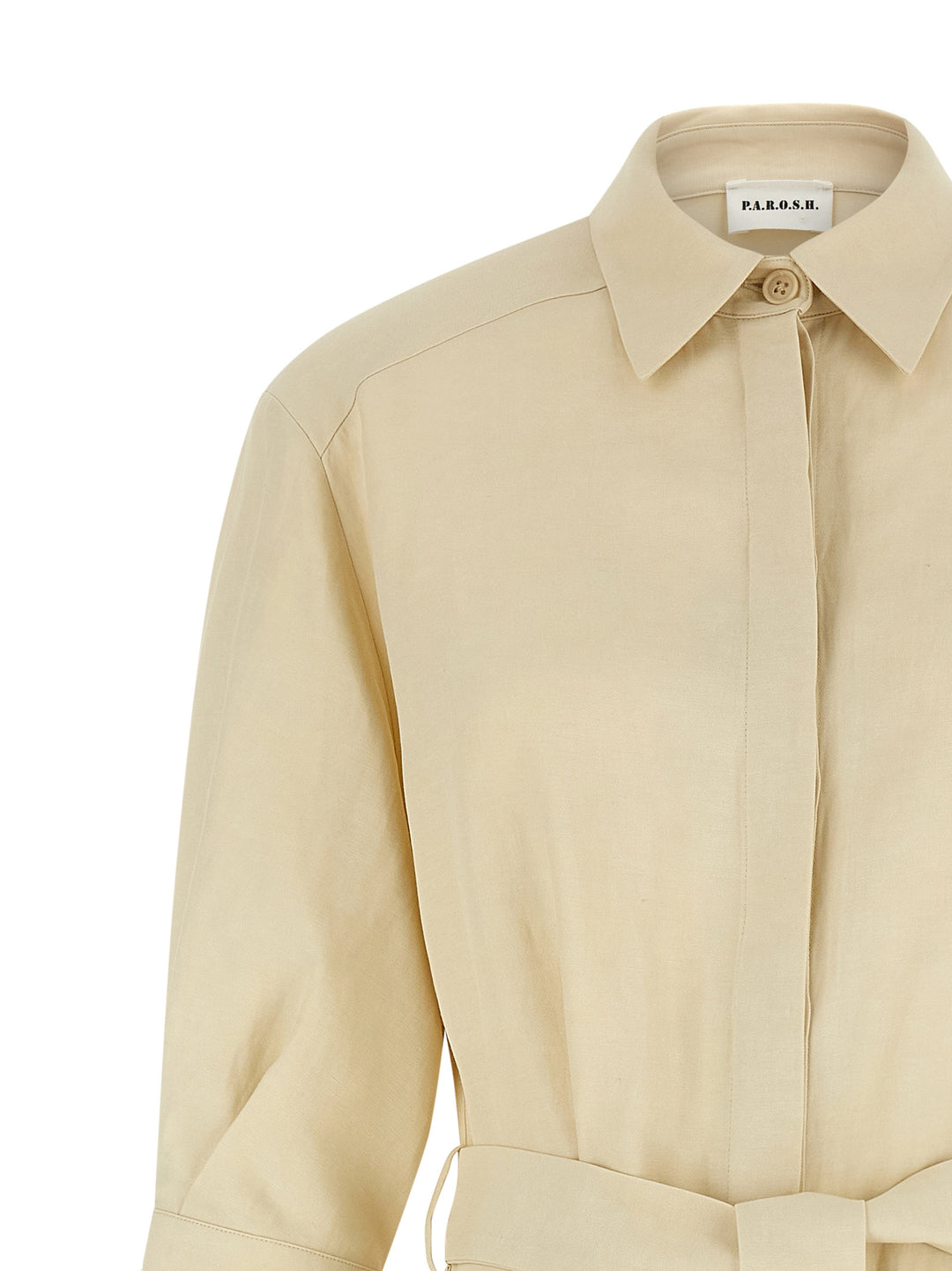 P.A.R.O.S.H. Chemisier Dress Abiti - Beige | 856a6f0ffd513c7b385136a073117d9de0110411