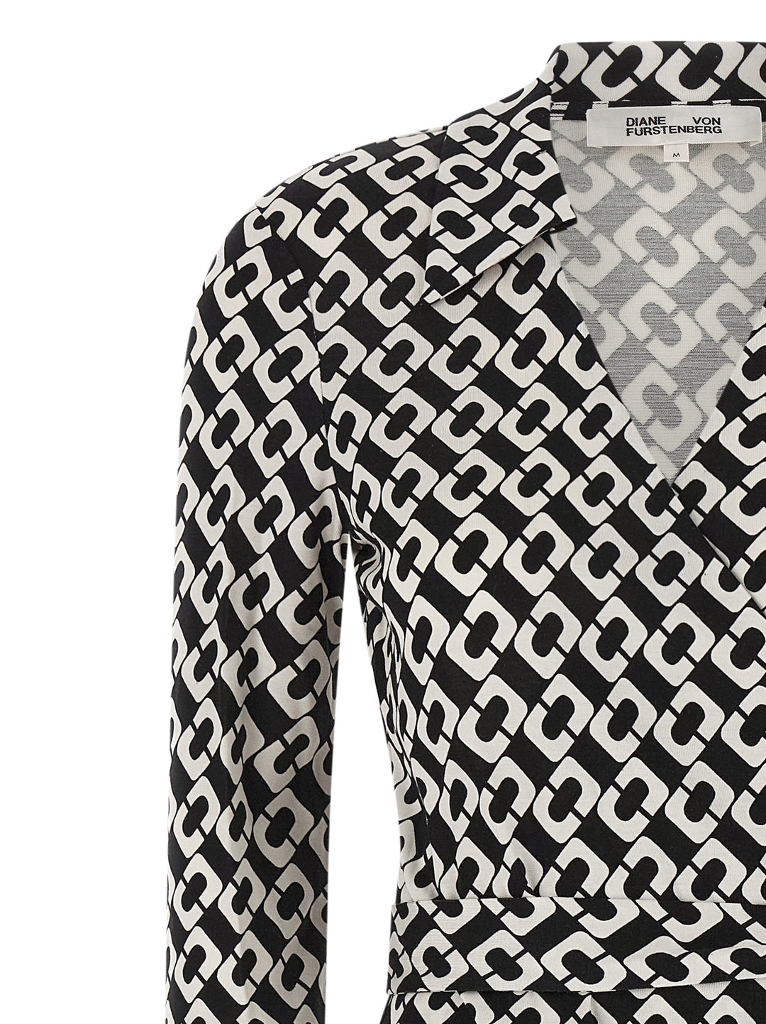 Diane Von Furstenberg New Jean Abiti - Bianco/Nero | af770bb2dad180ff160527b6ebd91ade4a526154