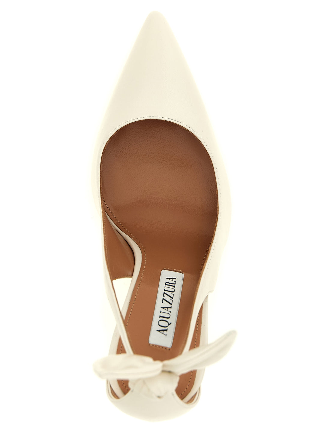 Aquazzura Bow Tie Decollete - Bianco | 5b8ee0345df5e2d84e065adffebda7b2db49c215