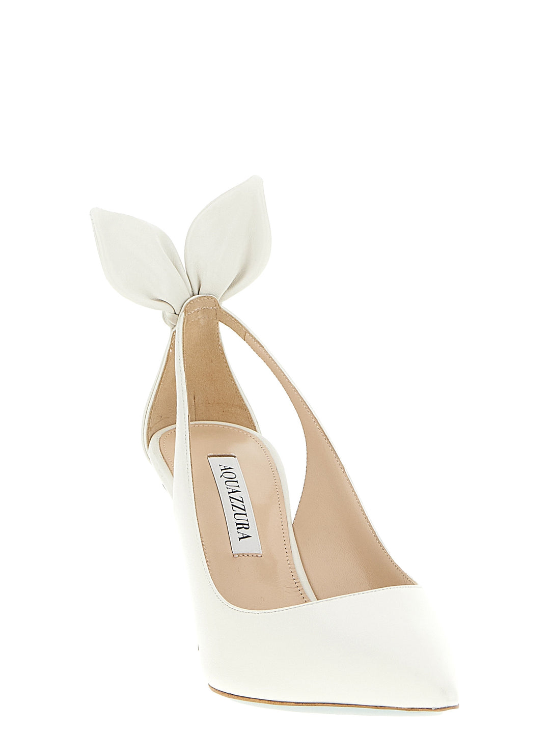 Aquazzura Bow Tie Decollete - Bianco | d48af416ec7ab37a33aa7e67d067d955648eec6e