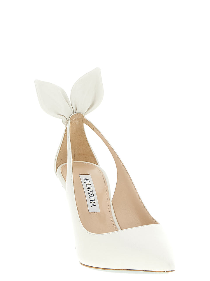 Aquazzura Bow Tie Decollete - Bianco | d48af416ec7ab37a33aa7e67d067d955648eec6e