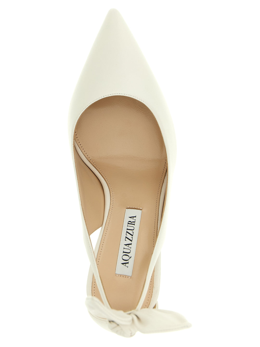 Aquazzura Bow Tie Decollete - Bianco | 3c7bdca4d81c43b023e1f4904dea26bd8b0ab447