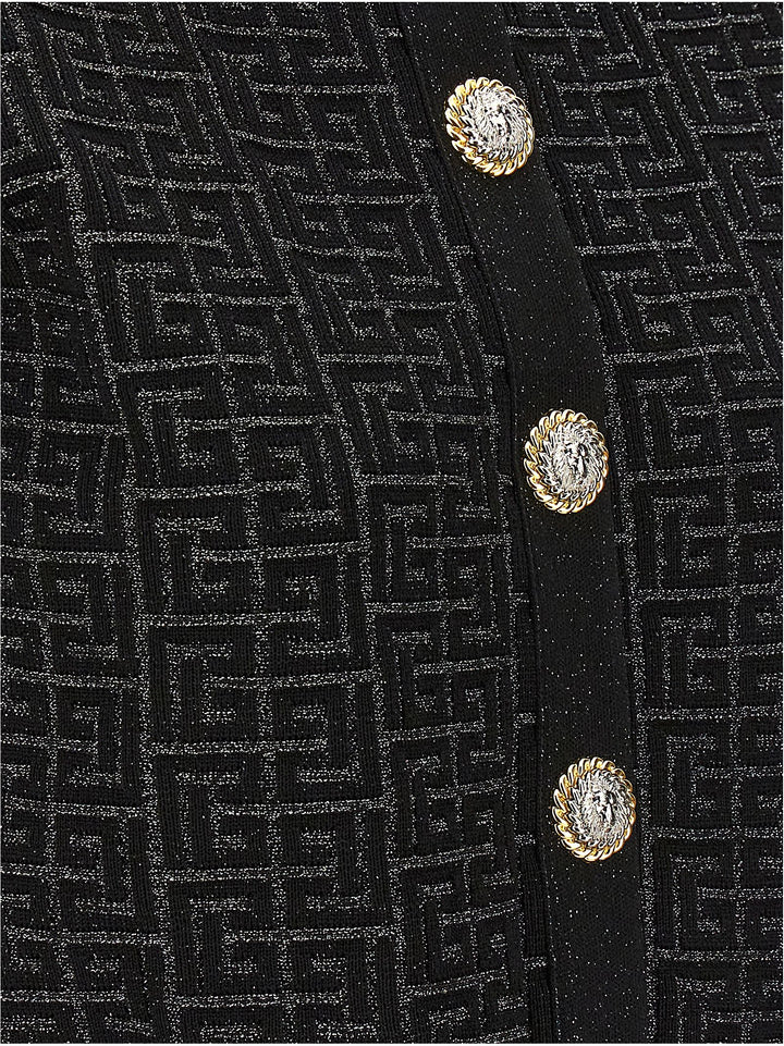 Balmain Monogram Maglioni - Nero | 757dffb58b93f25fac0ca7517a0e153a5989287d