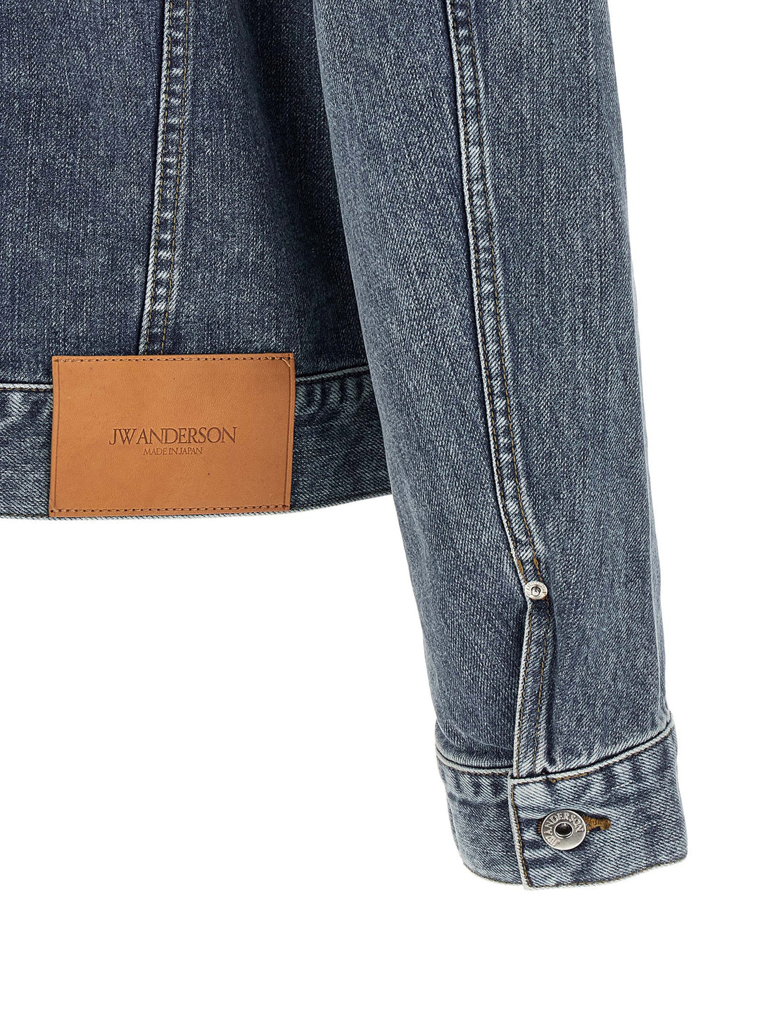 J.W. Anderson Denim Jacket Puffer Jackets - Blu | b1d060f1343b47628ee44f5b3e8df06ea2159ce9