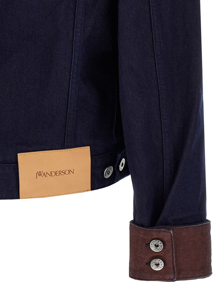 J.W. Anderson Turn Up Cuff Puffer Jackets - Blu | c54f20035f9e3242c3e42bb9c879e7f57af9cf46