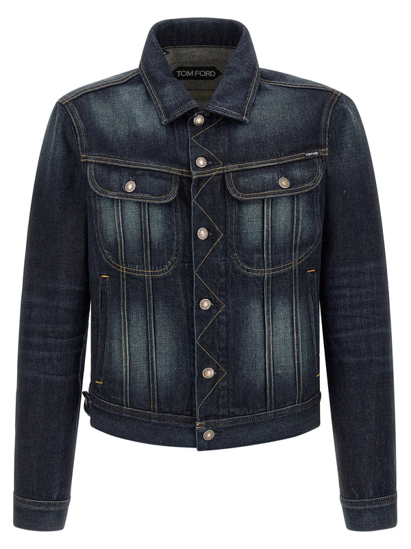 Selvedge Icon Puffer Jackets Blu