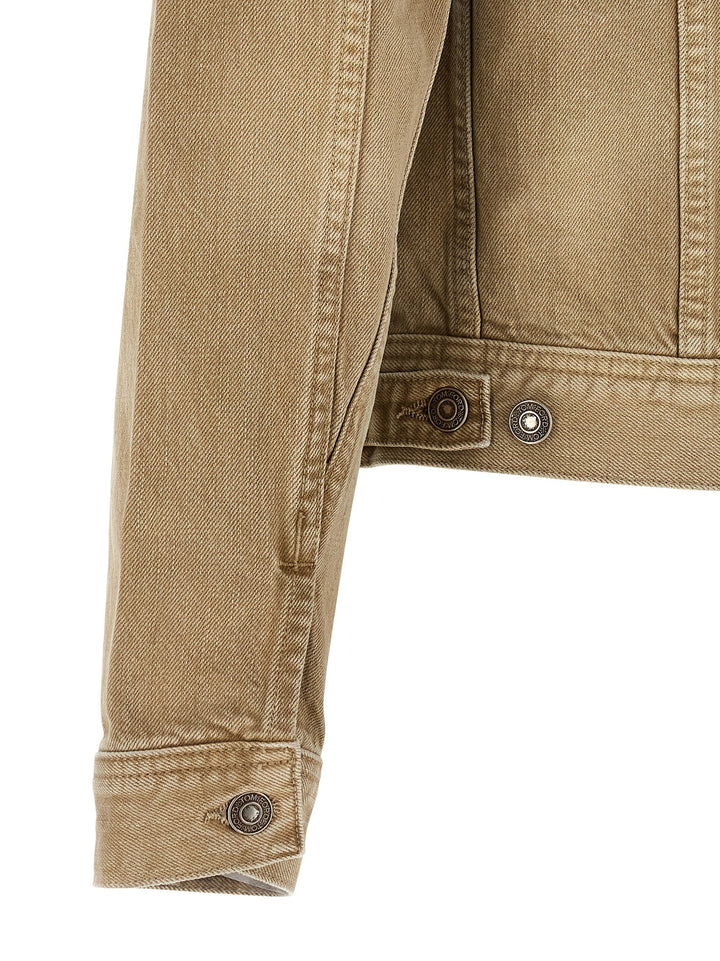 Tom Ford Denim Jacket Puffer Jackets - Beige | b1acfd0b97d057a0cb8801869632cd89ac99fb2c