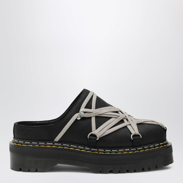 Dr. Martens Schwarze Megalace® Mules mit Plateausohle