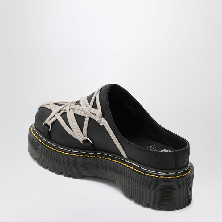 Dr. Martens Schwarze Megalace® Mules mit Plateausohle