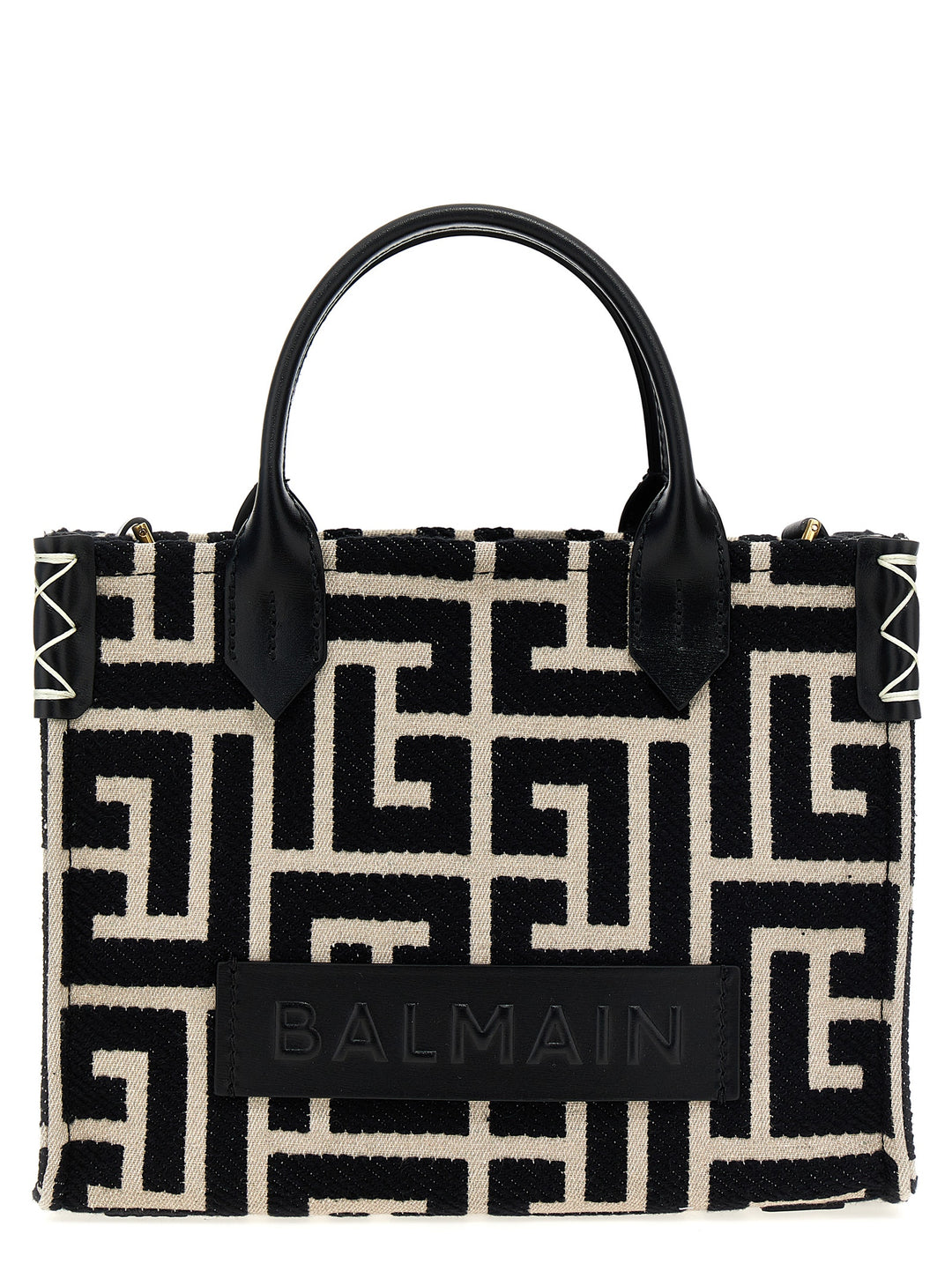 Balmain B-Army Small Tote - Bianco/Nero | e2b096016086f76d319d751677167f0fac1130b3