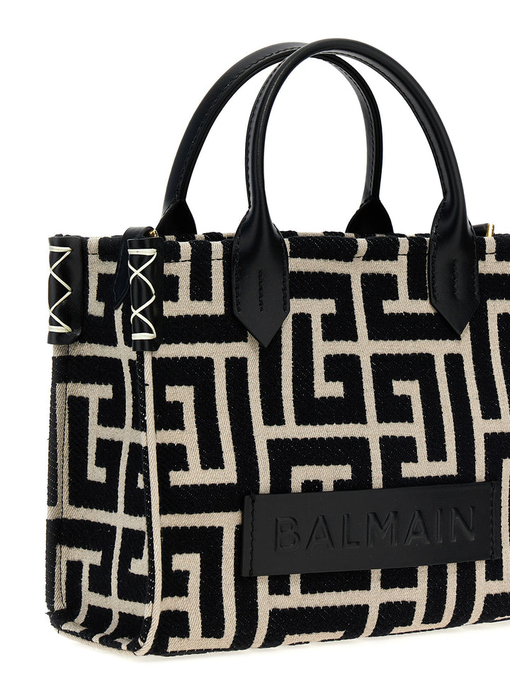 Balmain B-Army Small Tote - Bianco/Nero | bc8c313bb05cd8f45d3ab51eb7e07c8081e20c4c